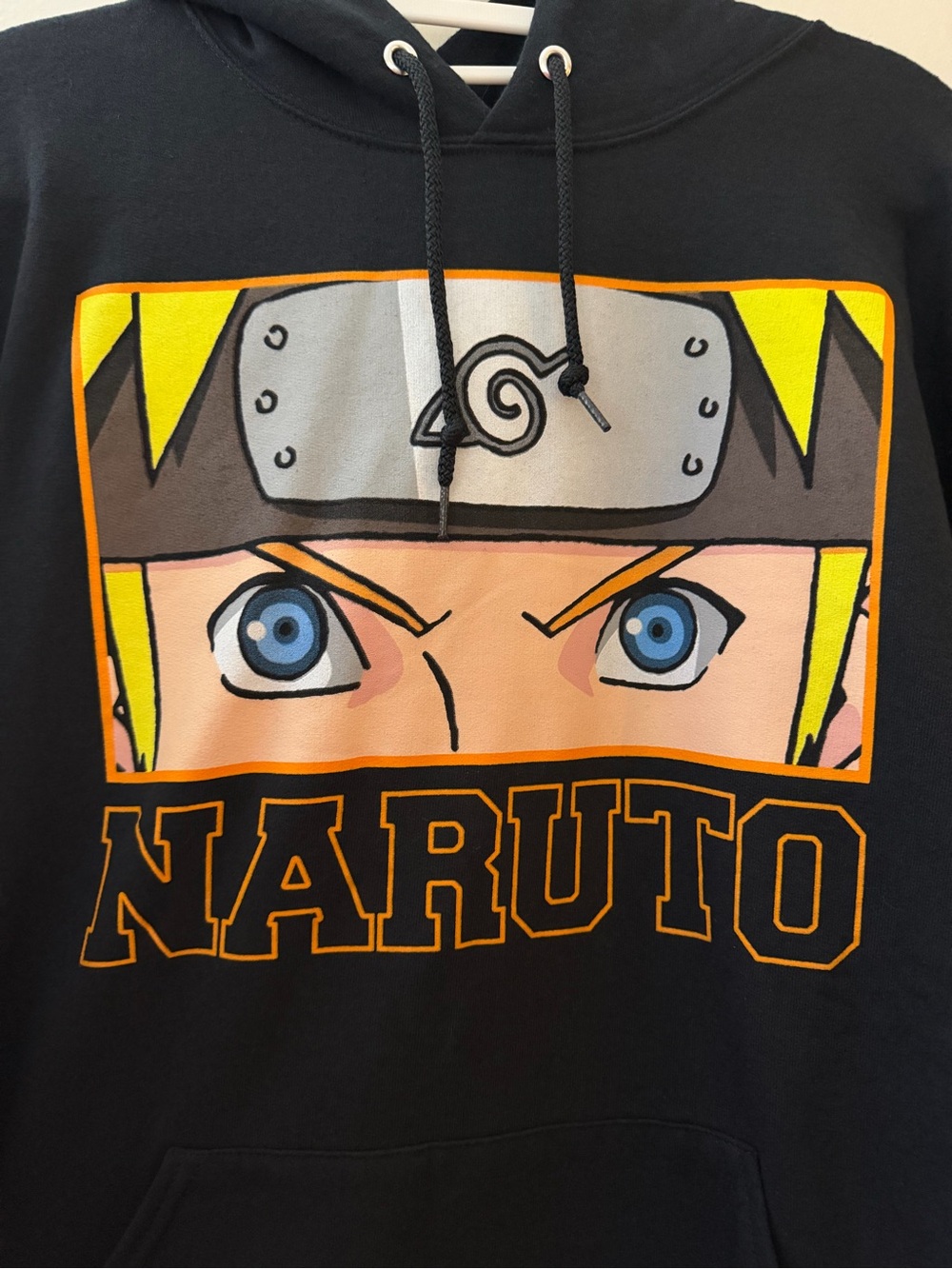 Naruto Shippuden Collection Hoodie Black Anime Graphic Pullover Size Medium - Picture 4 of 15